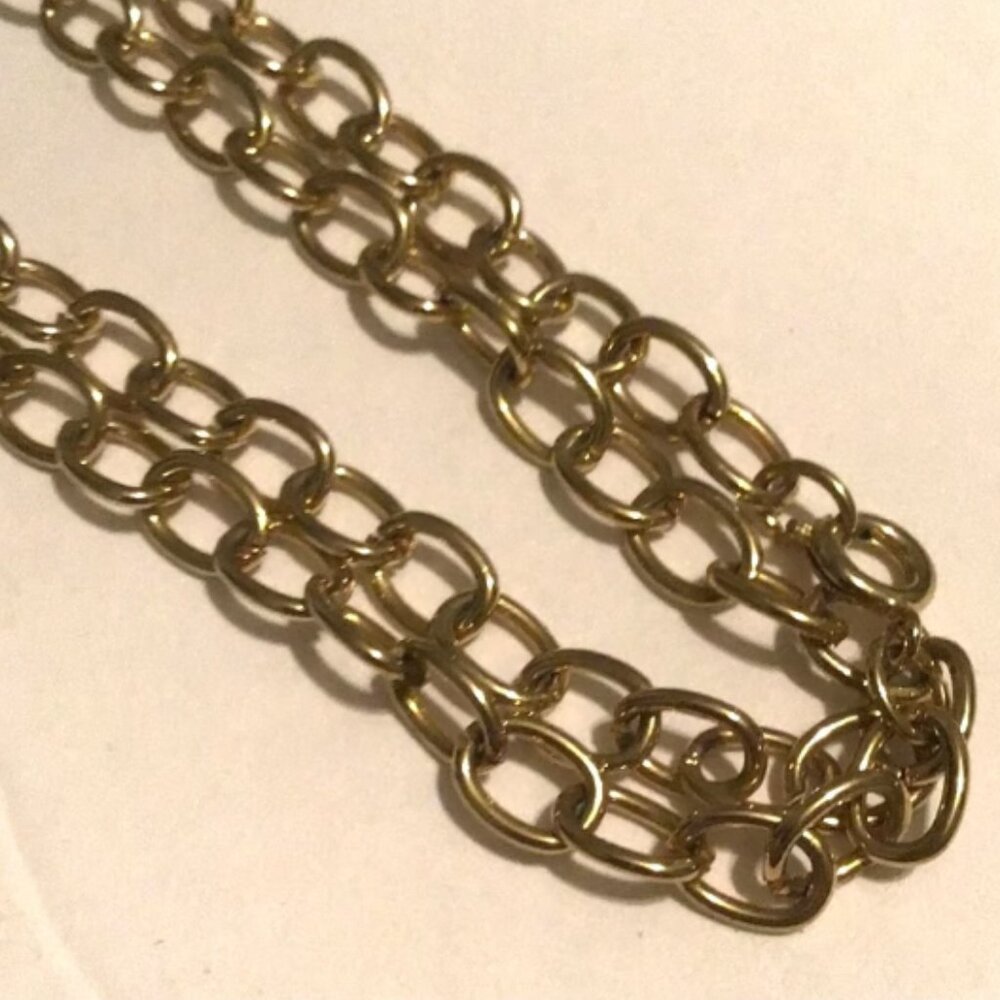 Unique 1970s Multi-Chain Goldtone Necklace